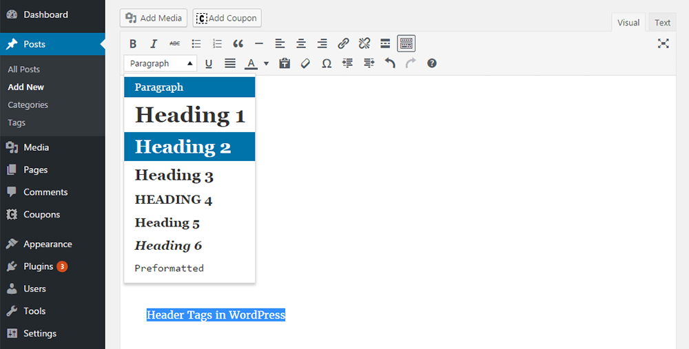 paragraphs