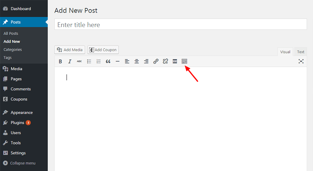 toolbar toggle